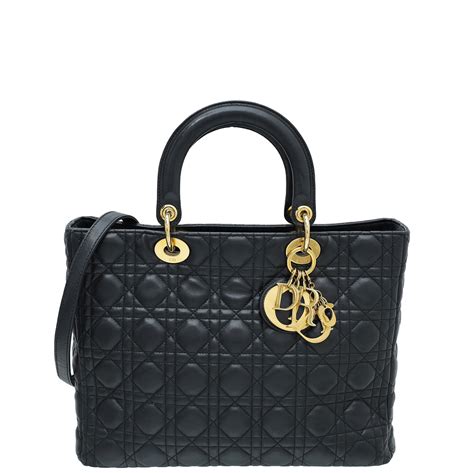 lady dior 銀包|Dior lambskin bag.